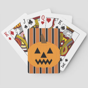 Spaß und fancy Halloween-Kürbisse Spielkarten