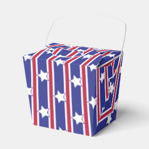 Spaß und Fancy Patriotische Sterne und Streifen Geschenkschachtel