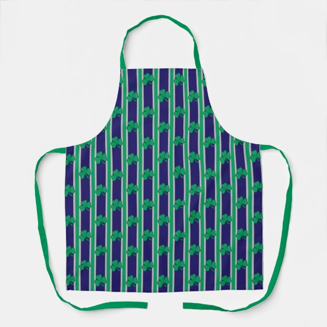 Spaß und Fancy Shamrock Schürze (Vorderseite)