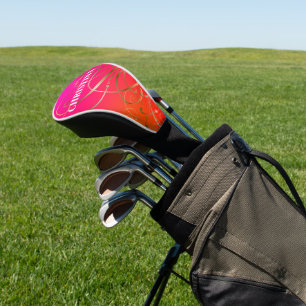 Spaß und farbenfrohe goldene Schwünge Verzierungen Golf Headcover