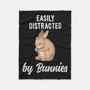 Spaß und glückliche Ostern Bunny und Kaninchen Fleecedecke