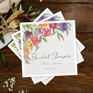 Spaß und Helle Tulips und Grünes Brautparty Serviette