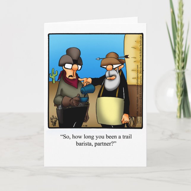 Spaß und Lachen Grußkarte Karte (Vorderseite)