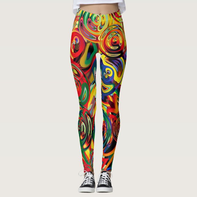 Spaß und mehr Spaß Leggings (Vorderseite)