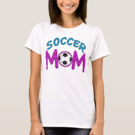 Spaß und mutige Fußball-Mama-T-Shirts T-Shirt