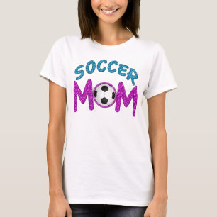 Spaß und mutige Fußball-Mama-T-Shirts T-Shirt