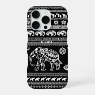Spaß und Niedliches Schwarz-weißes thailändisches iPhone 16 Pro Hülle