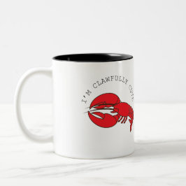 Spaß und Quirky-Hummer Zweifarbige Tasse