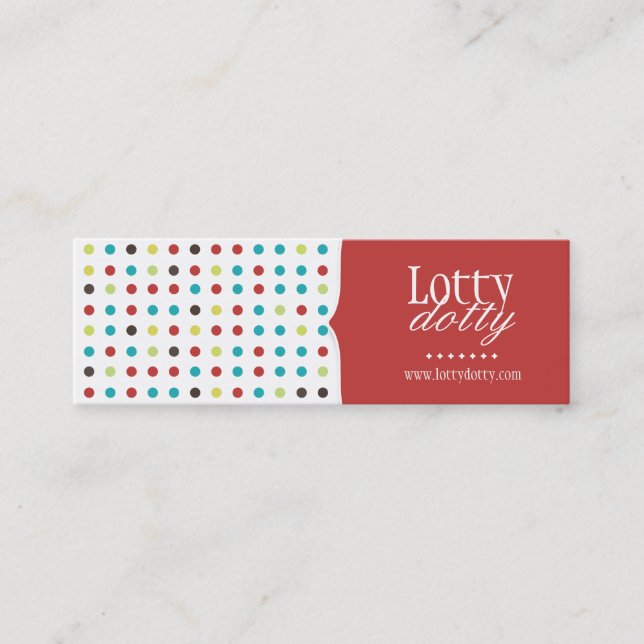 Spaß und wunderliches Polk ein Mini Visitenkarte (Vorderseite)