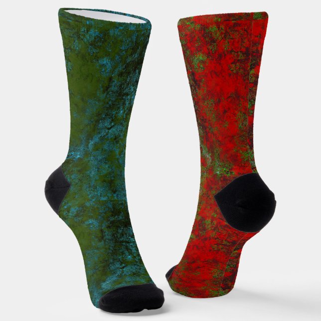 Spaß ungerade, aber Match Socken Rust Art Heva Wev (Gewinkelt)