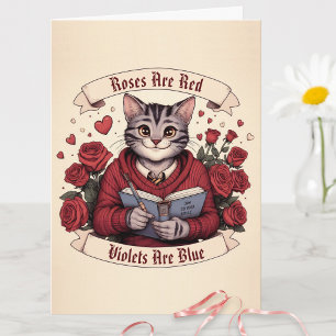Spaß Verabredete Liebe Funny Vintag Cat Valentinst Karte