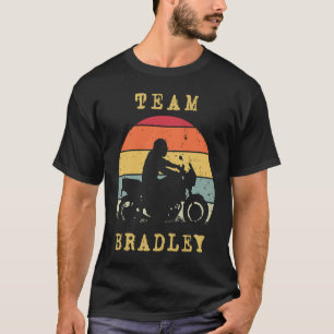 Spaß Vintag Retro Sonnenuntergang Bradley Motorrad T-Shirt