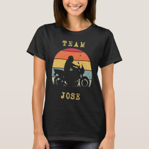 Spaß Vintag Retro Sunset Jose Motorrad Rider T-Shirt