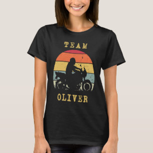 Spaß Vintag Retro Sunset Oliver Motorrad R T-Shirt