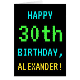 Spaß Vintag/Retro Videospiel Schauen 30. Geburtsta