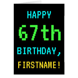 Spaß Vintag/Retro Videospiel Schauen 67. Geburtsta