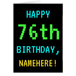 Spaß Vintag/Retro Videospiel Schauen 76. Geburtsta