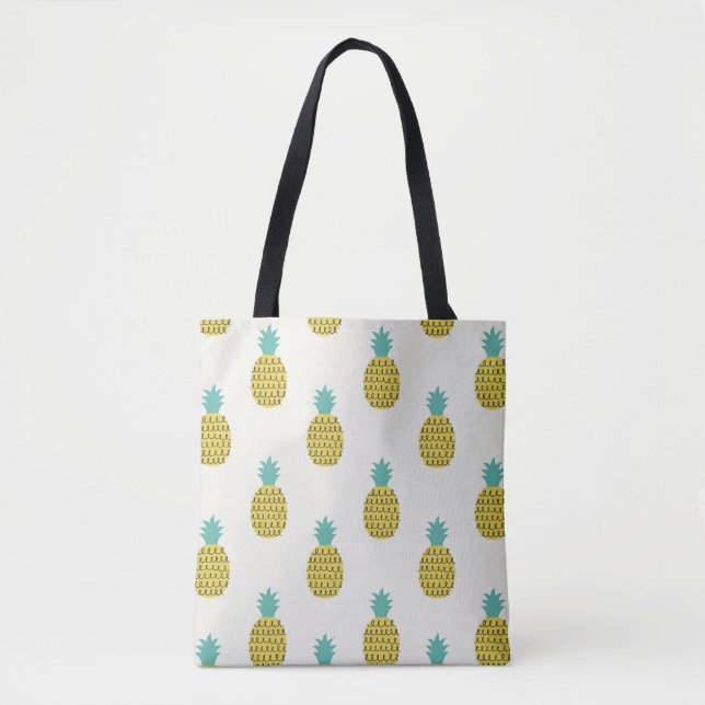 Spaß Vintage Ananas Nahtlose Illustration. (Vorderseite)