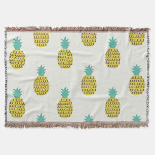 Spaß Vintage Ananas Nahtlose Illustration. Decke