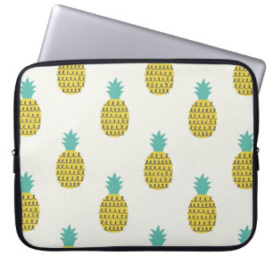 Spaß Vintage Ananas Nahtlose Illustration. Laptopschutzhülle