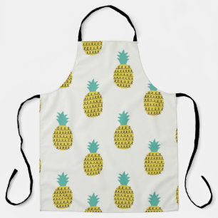 Spaß Vintage Ananas Nahtlose Illustration. Schürze