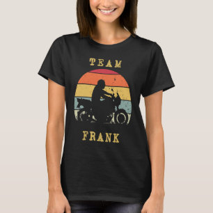 Spaß Vintage Retro Sonnenuntergang Frank Motorrad  T-Shirt