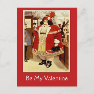 Spaß-Vintage Zirkus-Plakatvalentine-Karte Feiertagspostkarte