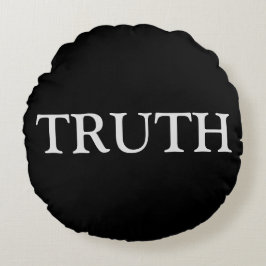 Spaß Wahrheit & wagen in Weiß und Schwarz Rundes Kissen