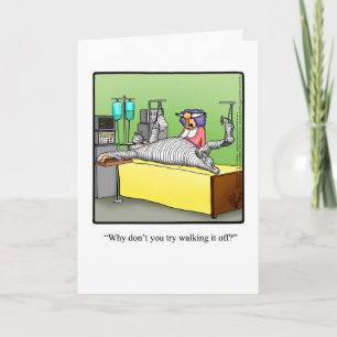 Spaß "Walk It Off" Grußkarte Karte