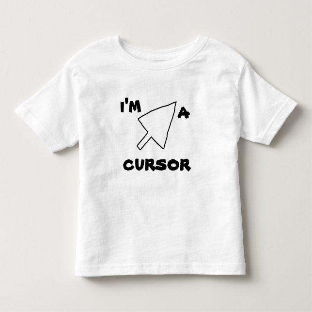 Spaß Web Lingo Ich bin ein CURSOR-T-Shirt in Shirt (Vorderseite)