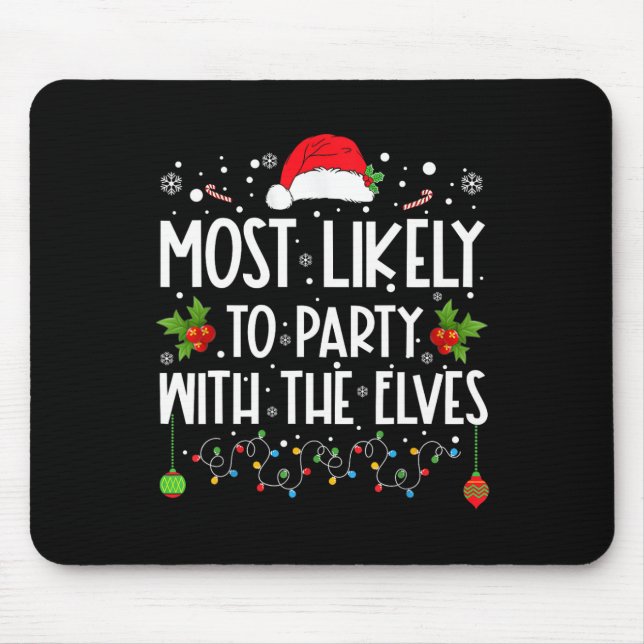 Spaß, Weihnachten am ehesten zu Party mit T Mousepad (Vorne)