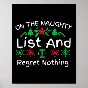 Spaß Weihnachten auf der Liste der Übeltäter und i Poster