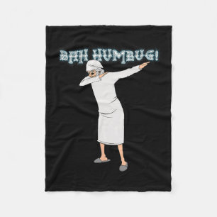 Spaß Weihnachten Carol Dabbing Scrooge Nachts Bah Fleecedecke