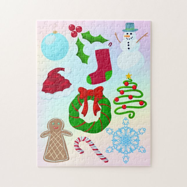 Spaß Weihnachten Dinge Puzzle (Vertikal)