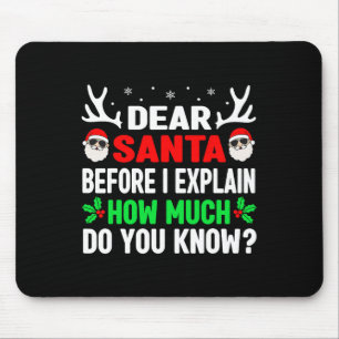 Spaß Weihnachten Kinder Erwachsene Liebe Santa I k Mousepad