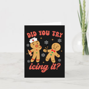 Spaß Weihnachten Krankenschwester Gingerbread Mann Karte