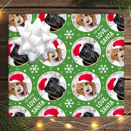 Spaß Weihnachten Liebe Weihnachtsmann Foto Name Gr Geschenkpapier