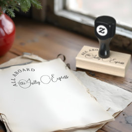 Spaß Weihnachten Nordpol Jolly Express Gummistempel