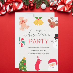 Spaß Weihnachten Party Einladung