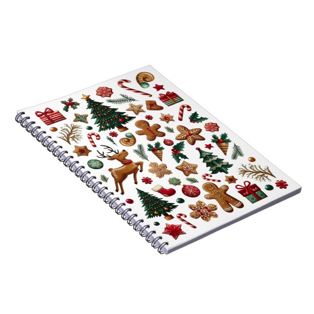 Spaß Weihnachten Spiral Foto Notebook Notizblock (Rechte Seite)