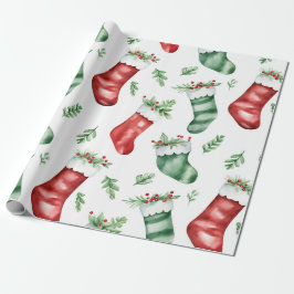 Spaß Weihnachten Strumpf Wrapping Papier! Geschenkpapier