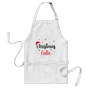 Spaß Weihnachten Süsse Weihnachtsmannmütze Schürze