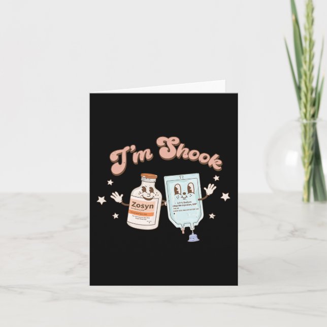 Spaß Weihnachten T-Shirt Crna Pacu ER ED ICU Crici Karte (Vorderseite)