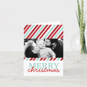 Spaß Weihnachts-Grußkarte für individuelles Foto Feiertagskarte