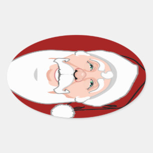 Spaß Weihnachtsaufkleber Niedlich Weihnachtsaufkle Ovaler Aufkleber