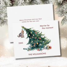 Spaß Weihnachtsbaum Dangling Cat Personalize