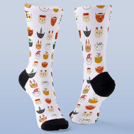 Spaß Weihnachtskatze Socken