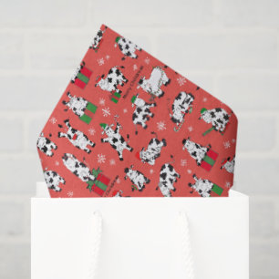 Spaß Weihnachtskühe Seidenpapier