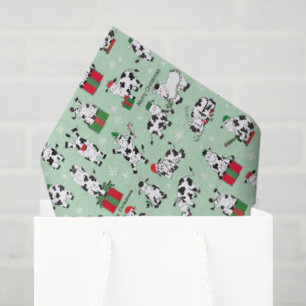 Spaß Weihnachtskühe Seidenpapier