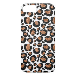 Spaß-Weiß und Goldfolien-Gepard-Muster Case-Mate iPhone Hülle